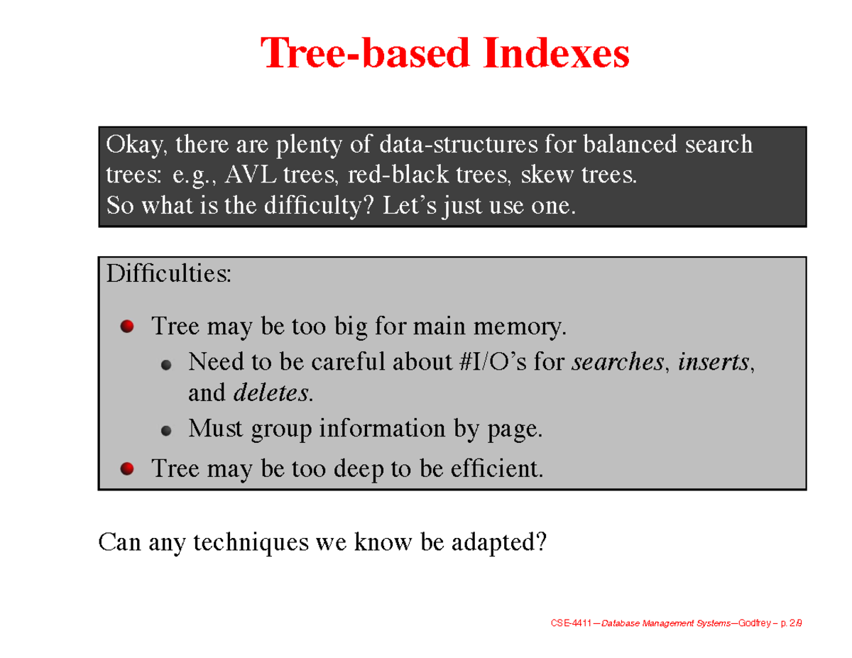Tree Lecture: Understanding Balanced Search Trees and Their Management ...