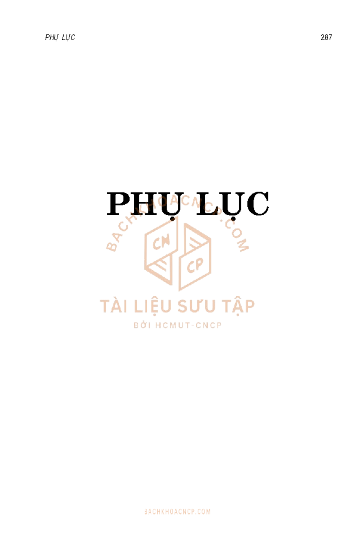 PHU LUC - Bang tra nuoc va hoi nuoc - PHUÏ LUÏC Baûng 1 Nöôùc vaø hôi ...