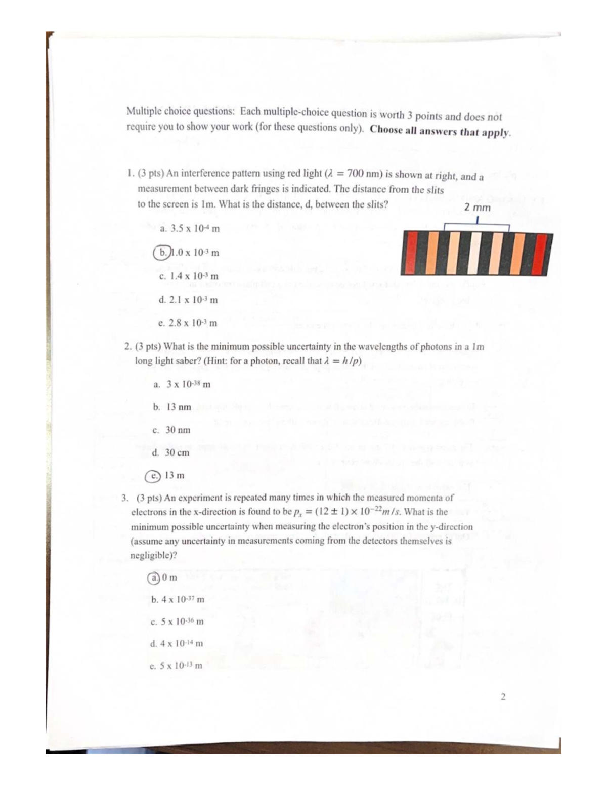 Midterm 3 Solutions for Physics 101: Multiple Choice Questions - Studocu