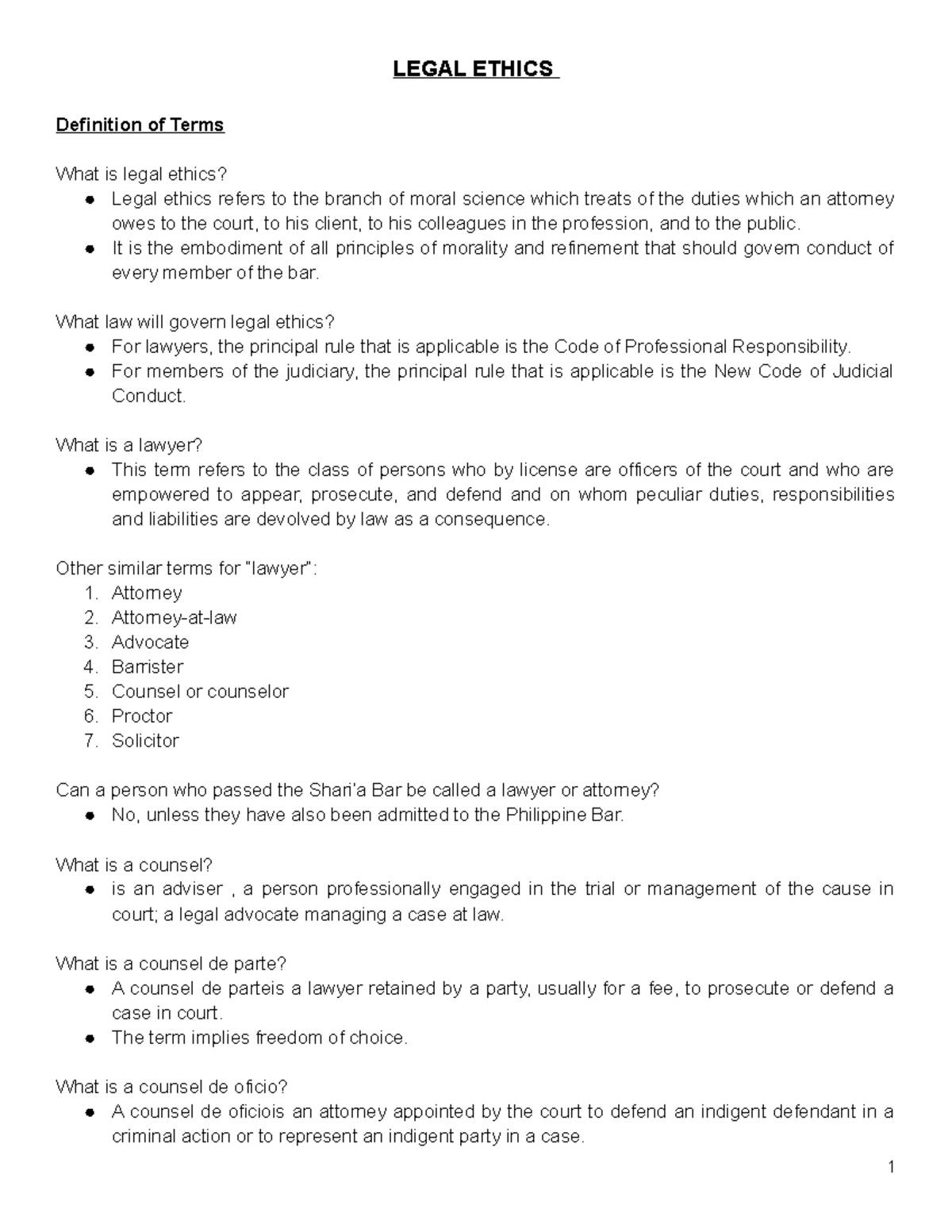 Legal Ethics: Comprehensive Reviewer for Attorneys and Law Students ...