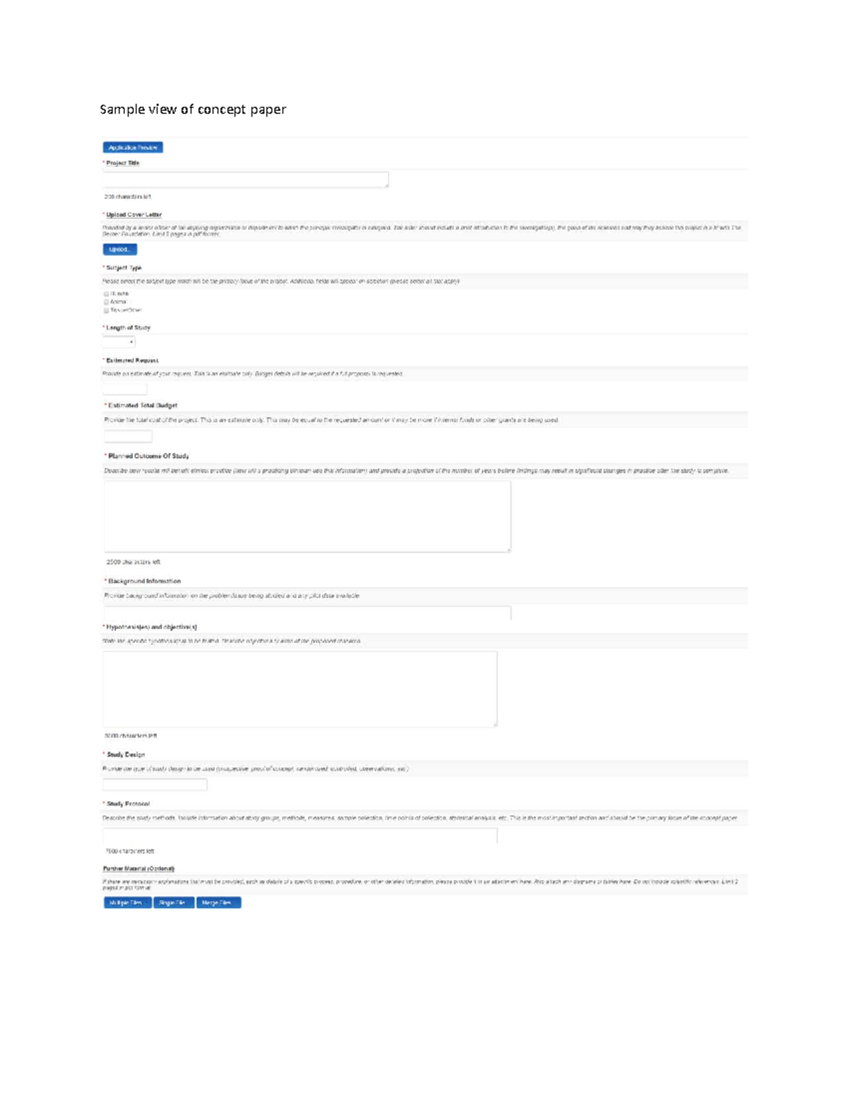 Concept-paper-layout - Sample view of concept paper Application Preview ...