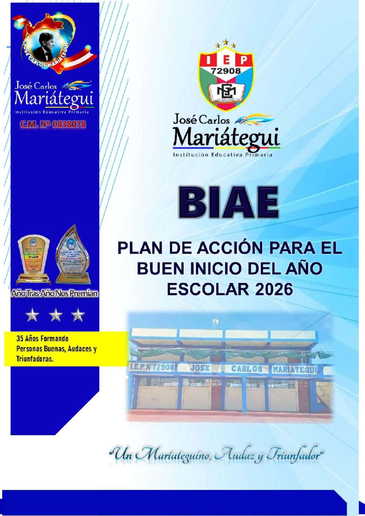 Plan de Acción para el Buen Inicio del Año Escolar 2026 - BIAE-72908 ...