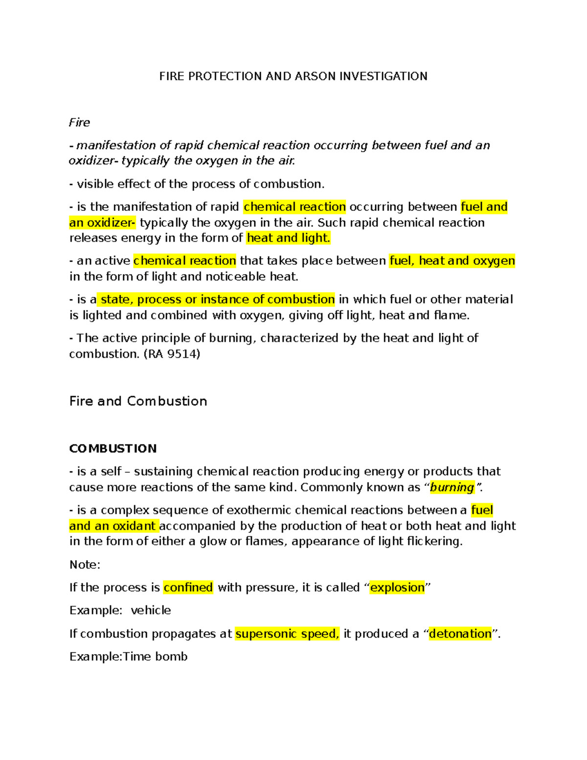 FIRE 072851: Comprehensive Guide to Fire Protection & Arson ...