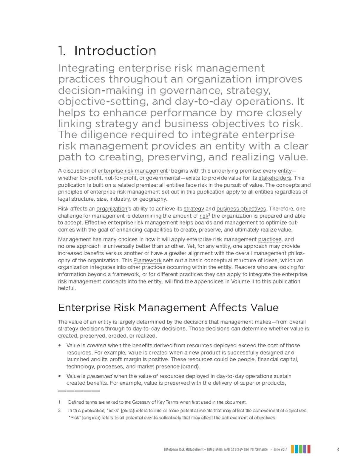 ERM 101: Lecture Notes on Integrating Risk Management with Strategy ...