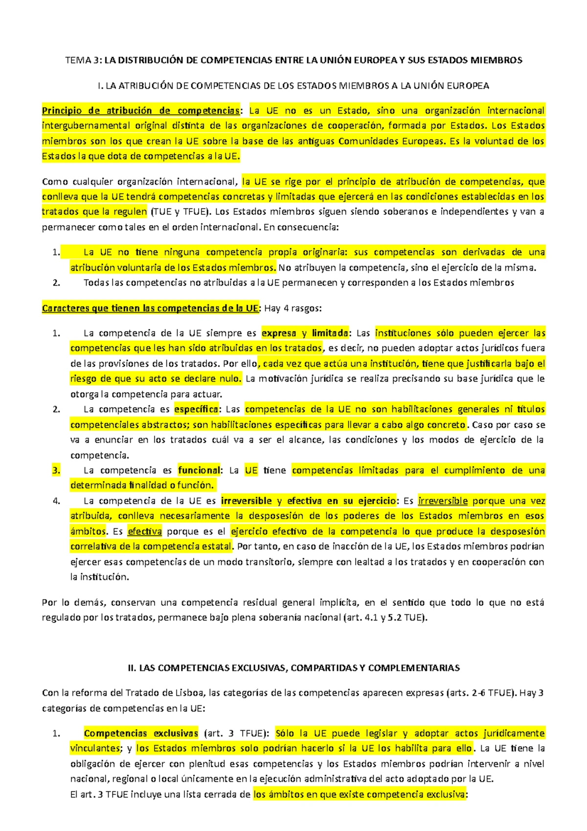 TEMA 4 - Apuntes 4 due EVOLUCIÓN, PRINCIPIOS Y OBJETIVOS DEL PROCESO DE ...