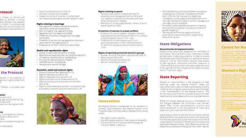 Maputo Protocol Overview: Key Rights for Women in Africa - Studocu