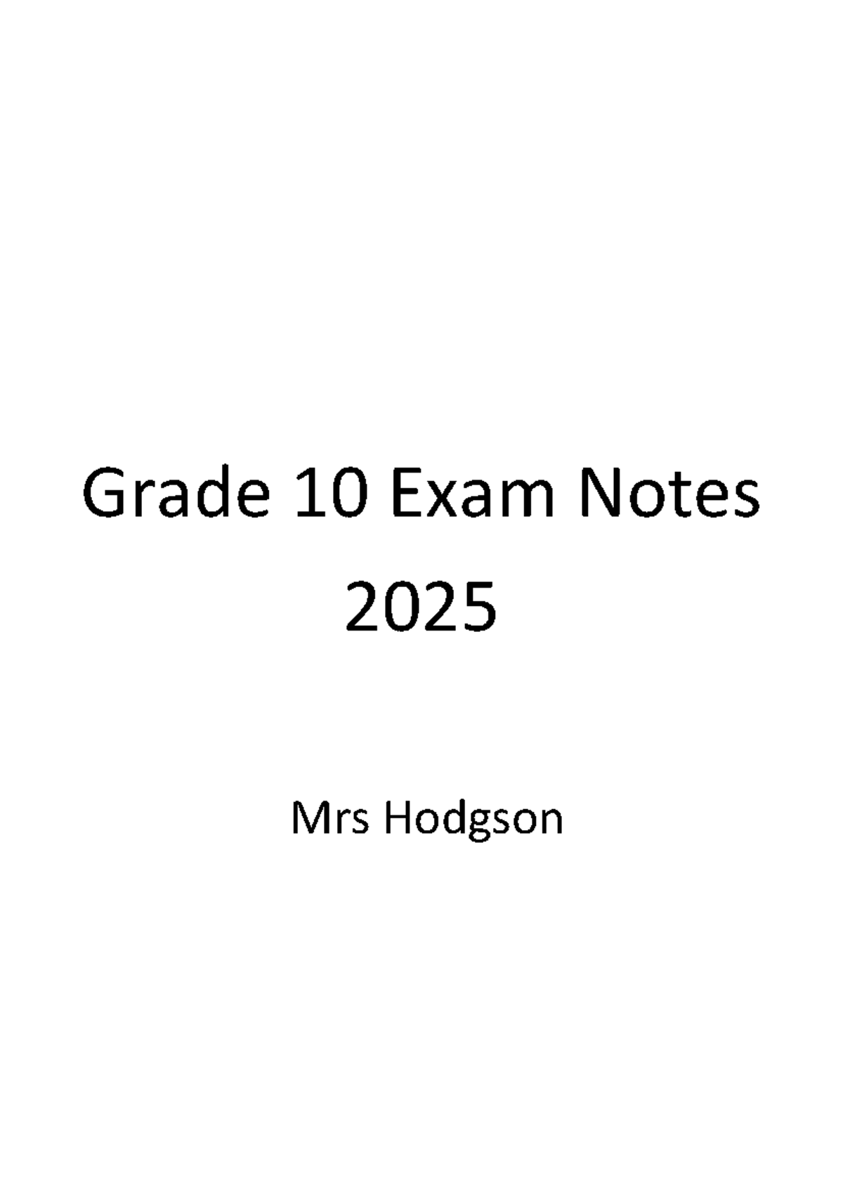 Grade 10 Exam Notes 2025: Phrases, Clauses, and Common Errors - Studocu