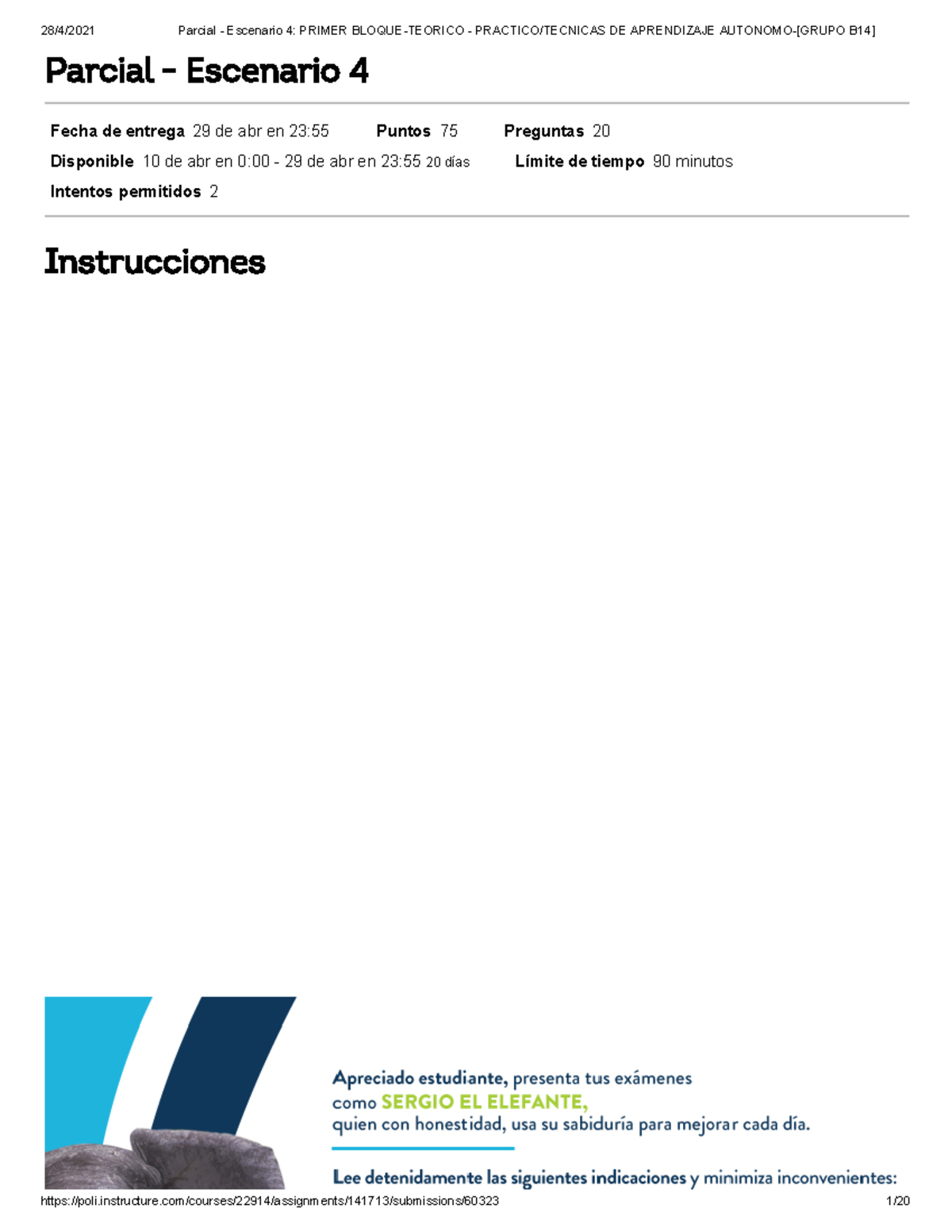 Parcial - Escenario 4 Primer Bloque: Técnicas de Aprendizaje Autónomo - Document Preview