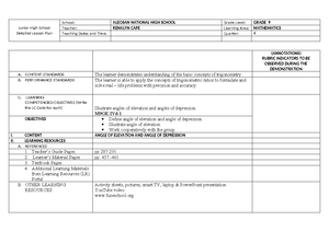 A Detailed Lesson Plan - Mapeh - A Detailed Lesson Plan in MAPEH 8 ...