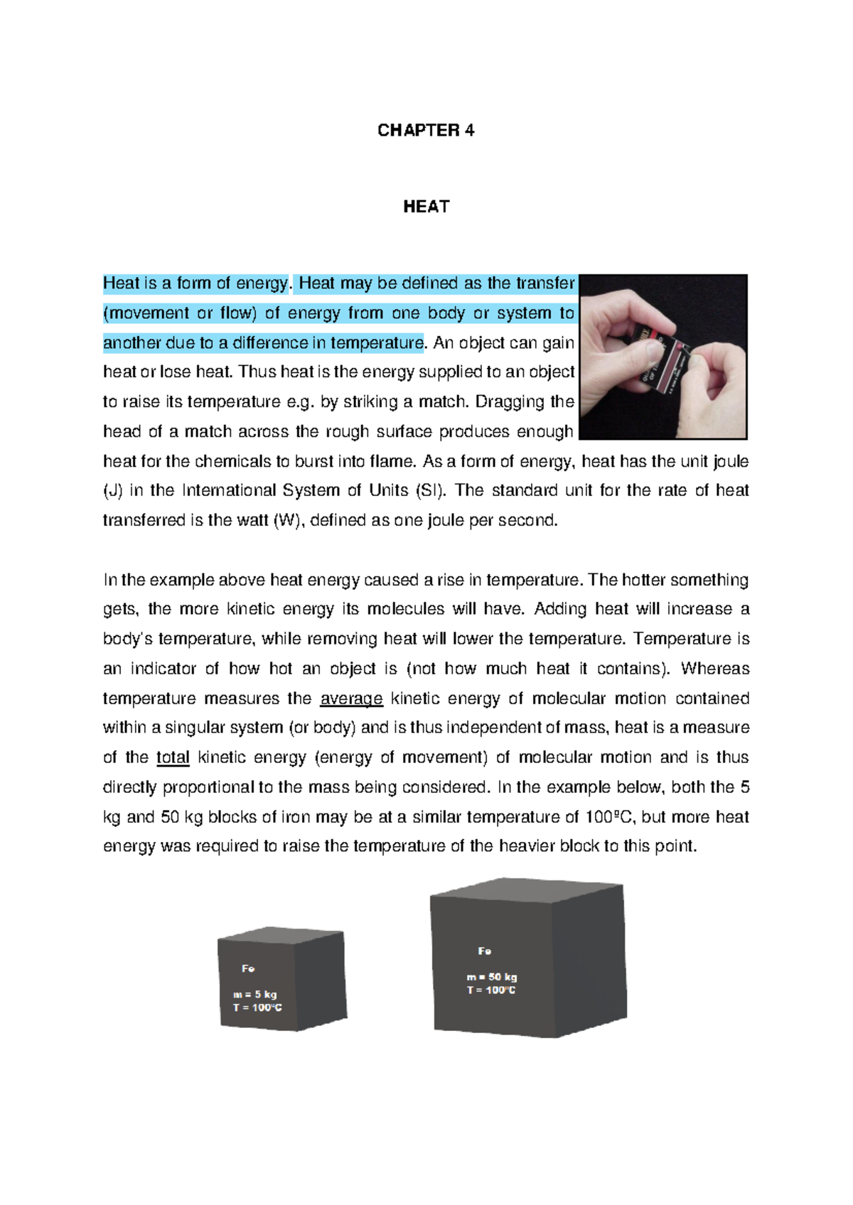 Chapter 4: Heat - Key Concepts and Thermodynamic Processes - Studocu