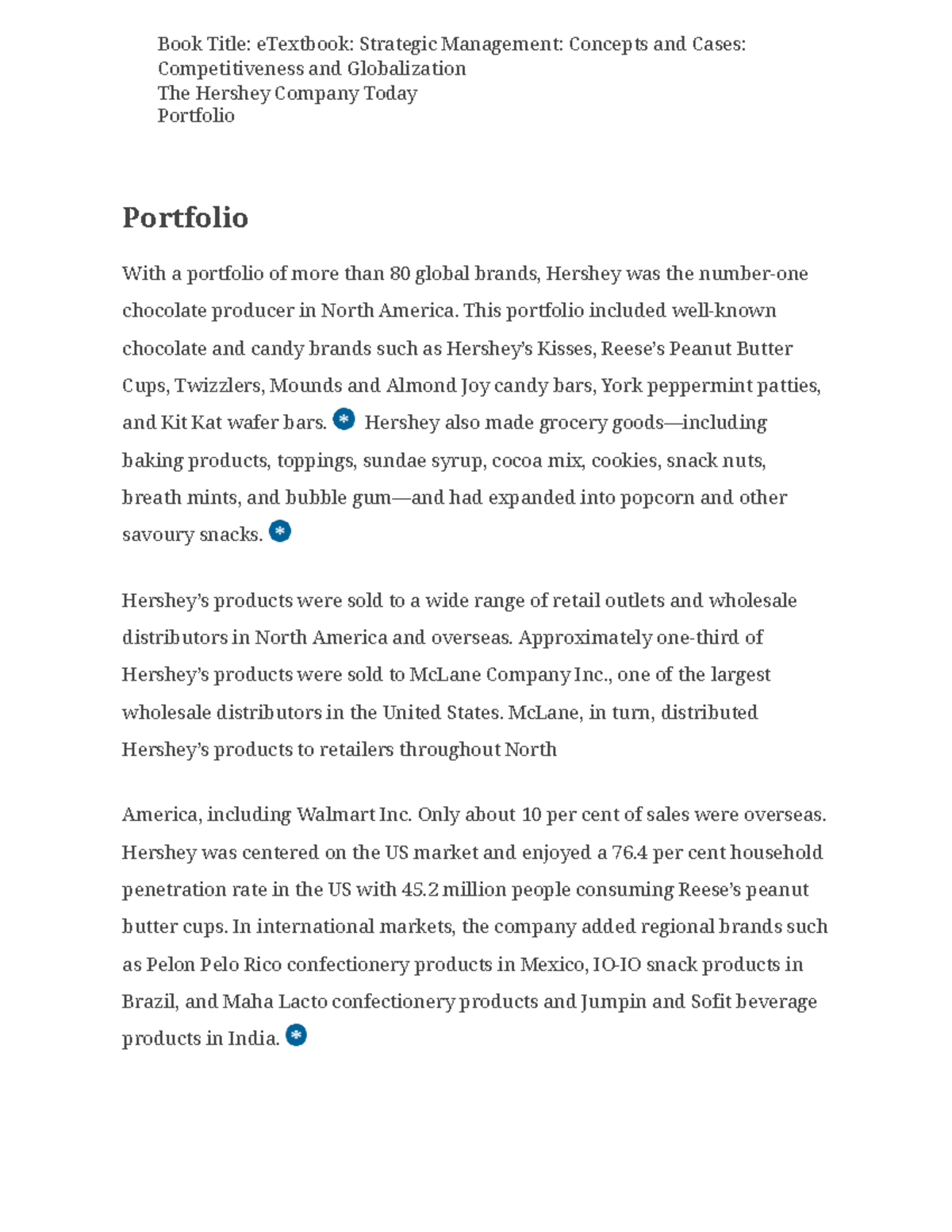 Portfolio - Case study - Book Title: eTextbook: Strategic Management ...