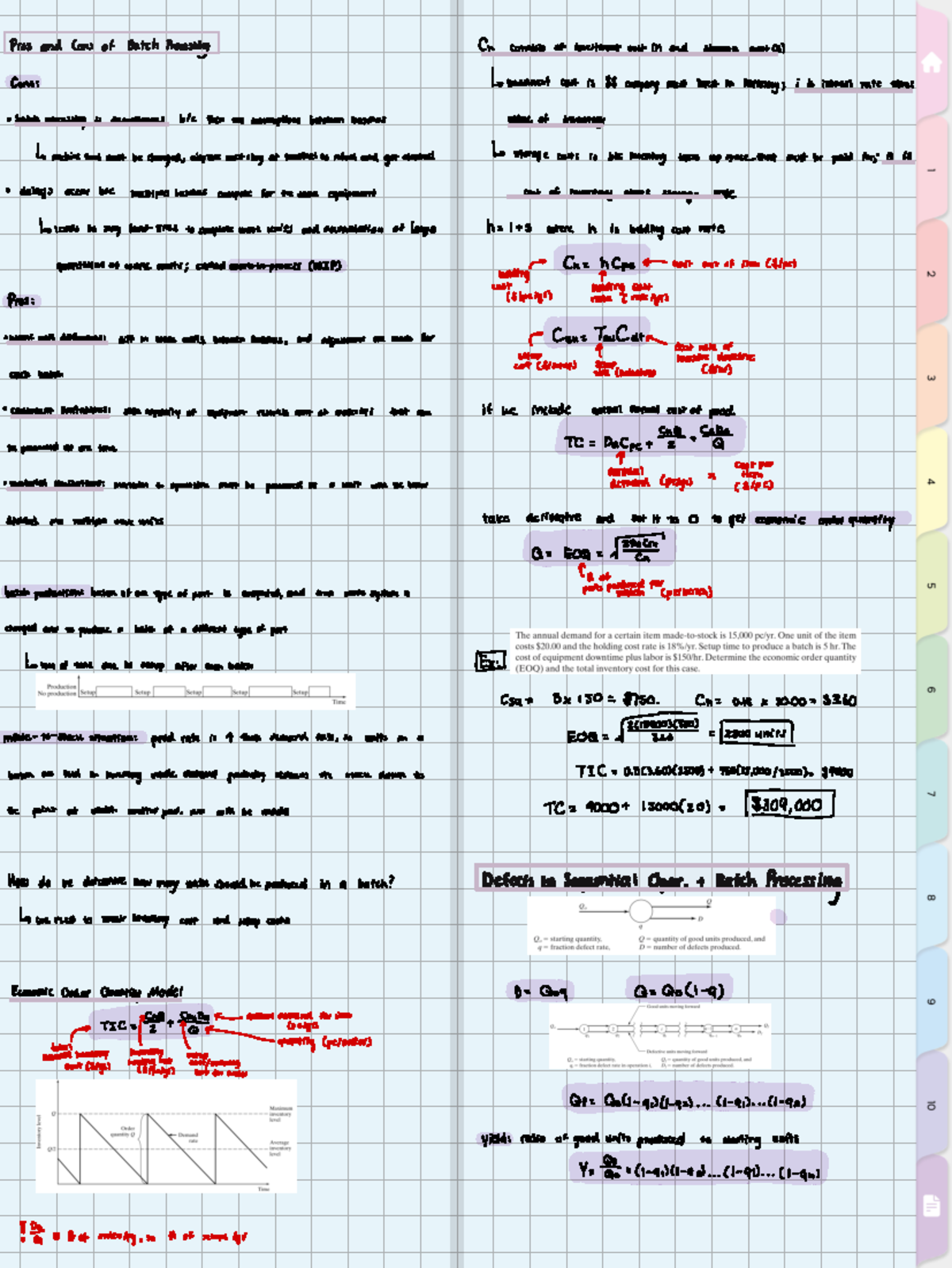 Ise 131 Notes 5 - Pros and Cons of Batch Processing On consists of ...