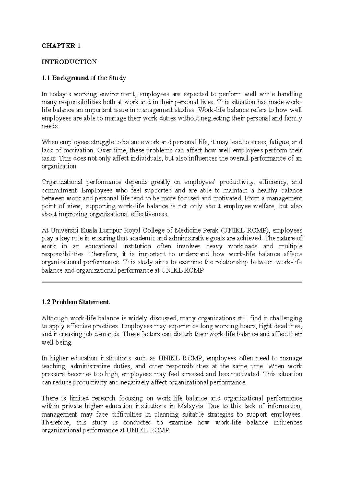 CHAPTER 1 & 2: BALANCE AND ORGANIZATIONAL PERFORMANCE IN MGT648 - Studocu