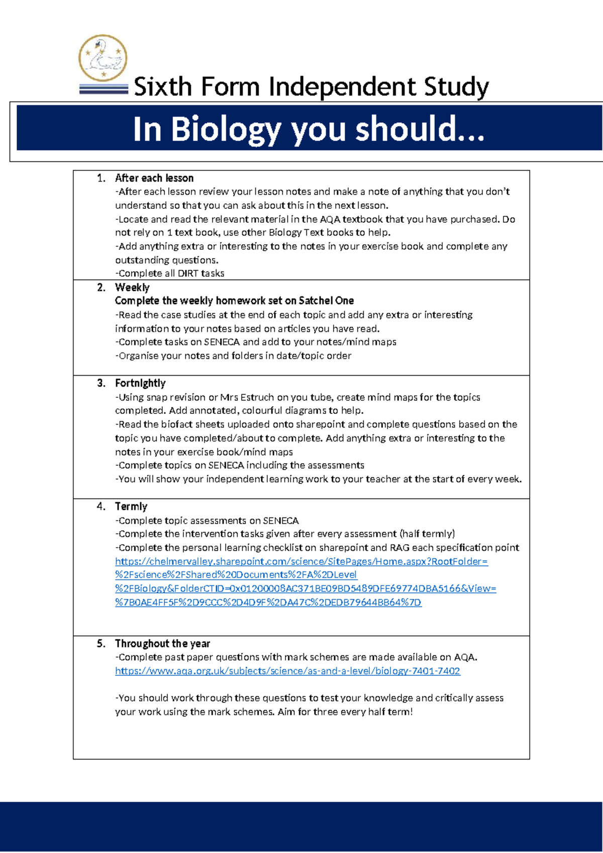 Biology Ind Study Guide 2025: Strategies for Success - Studocu
