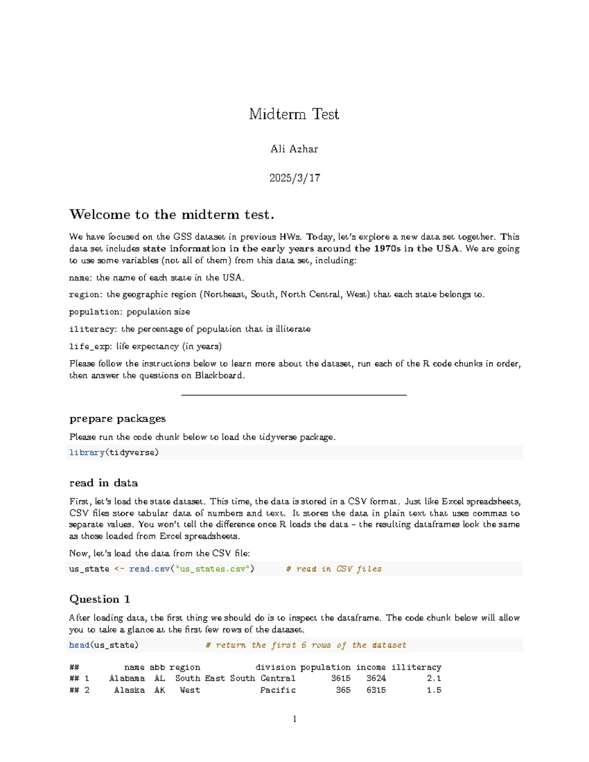 CSCI 111 Midterm Exam 1 Solutions on C++ Program Constructs - Studocu