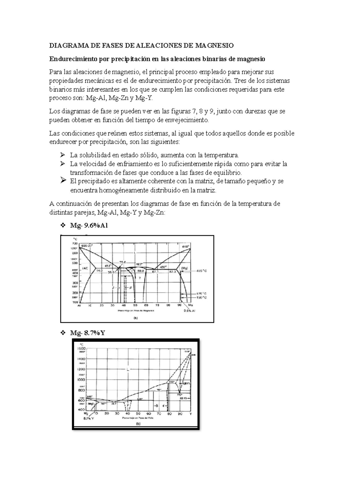 DIAGRAMA DE FASES Y ENDURECIMIENTO EN ALEACIONES DE Mg - Prácticas 5-6 ...