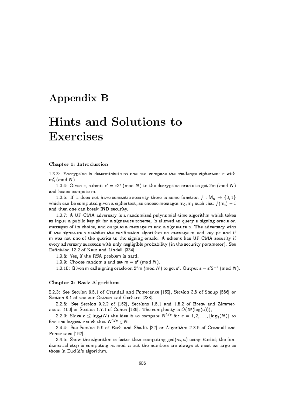 Appendix B: Hints and Solutions to Exercises - Advanced Topics - Studocu