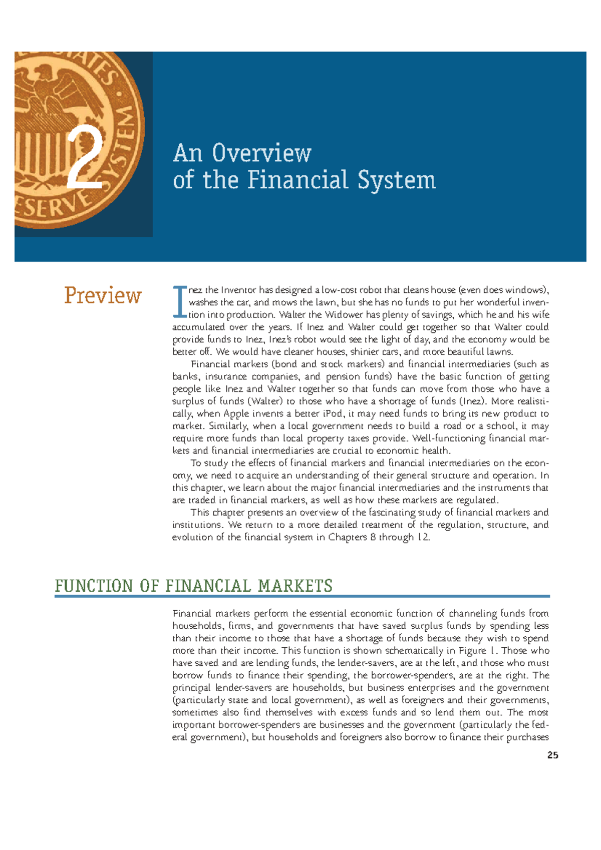 2 CHAPTER 2 Overview of the Financial System and Its Functions - Studocu