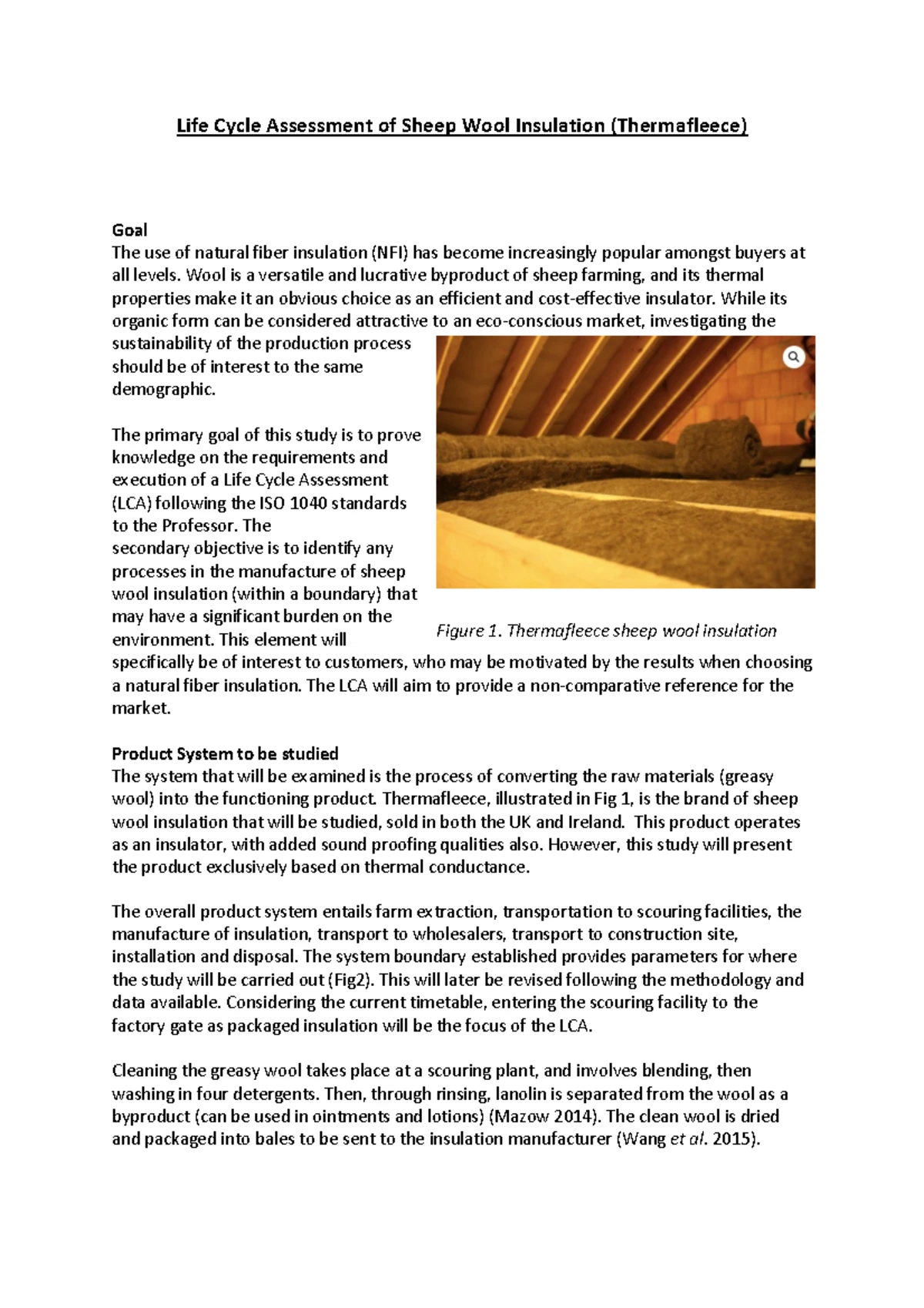 Life Cycle Inventory procedure for LCA of sheep-wool insulation - Life ...