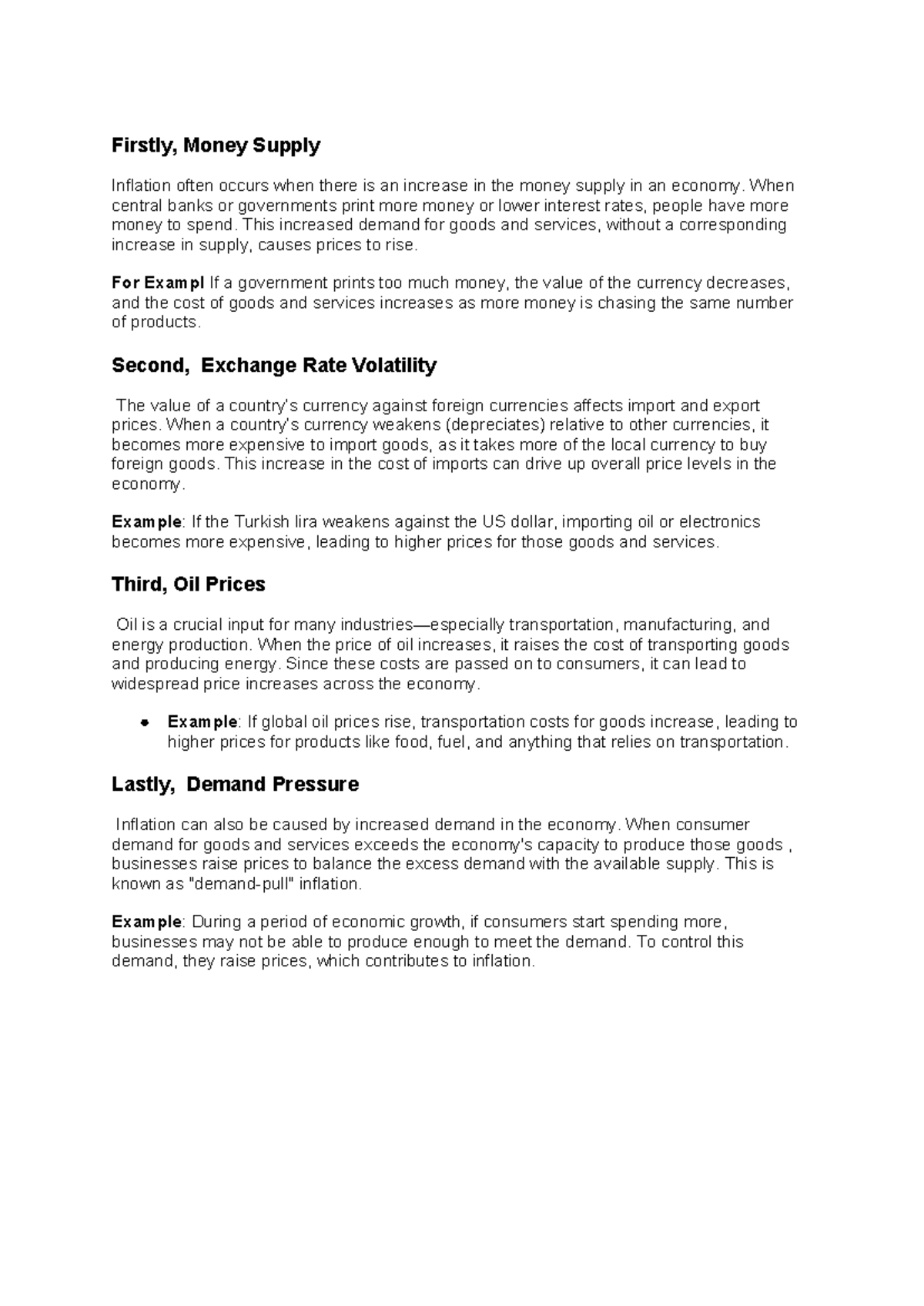 Understanding inflation: Causes and effects - ECO script - Studocu