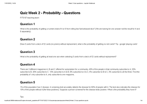 Math 2081 Mathematics For Computing 2012 A All Eleven Class Exams 1 To ...