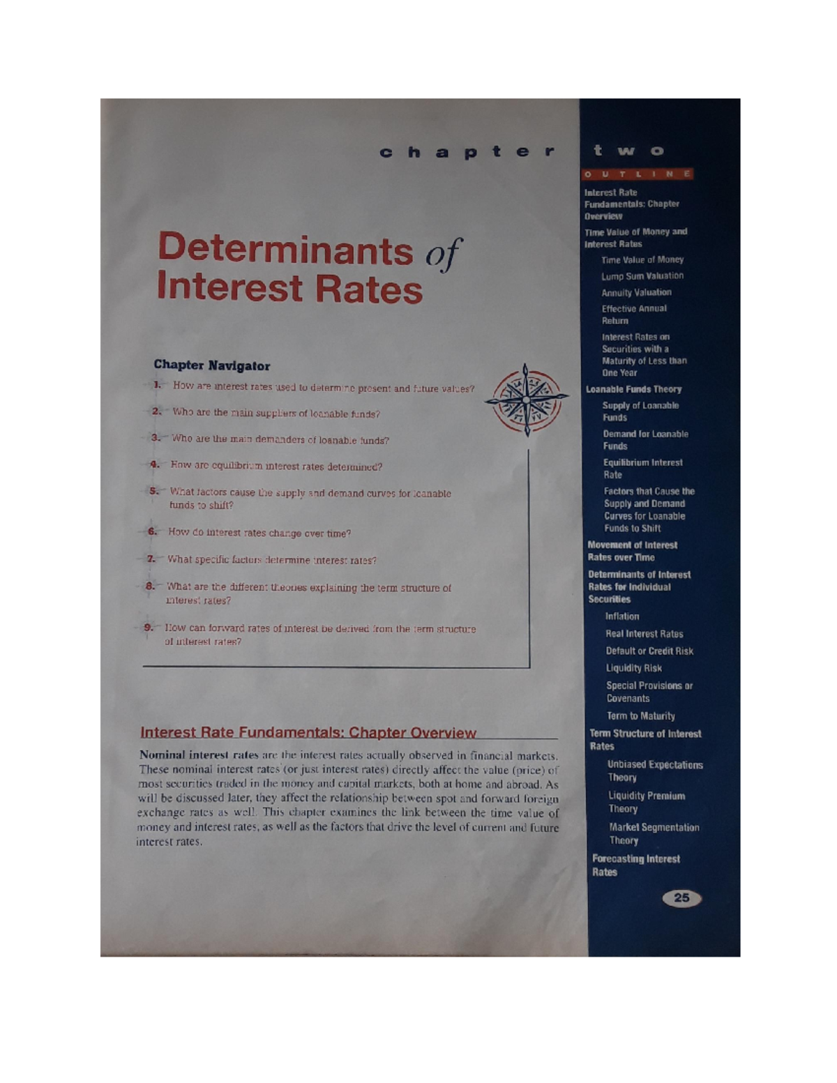 Chapter 02 - NOTES - U T L N Interest Rate Fundamentals: Chapter ...