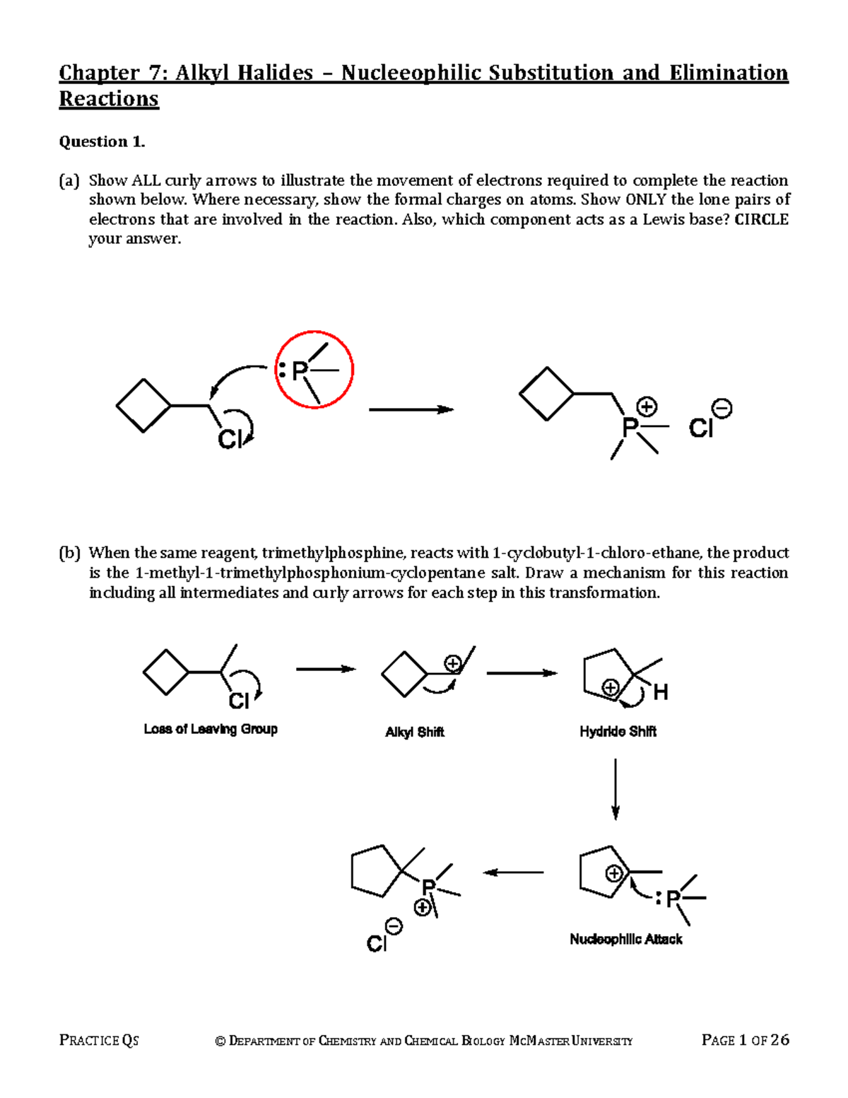 Chapter 7: QB Solutions on Alkyl Halides and Nucleophilic Reactions ...