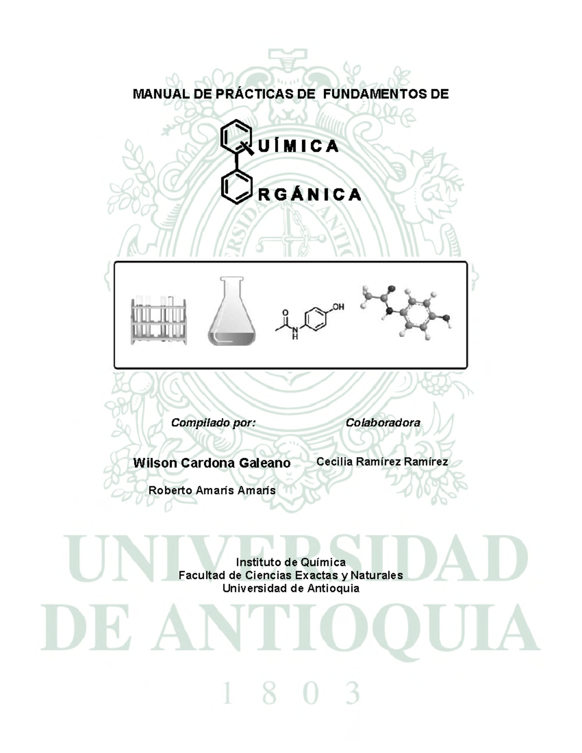 Manual de Prácticas de Química Orgánica - Fundamentos y Seguridad - Document Preview