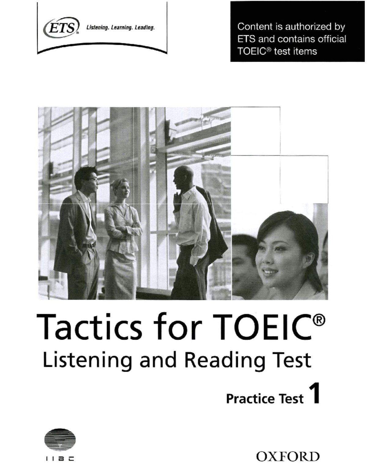 Tactics for TOEIC (Listening & Reading) - Practice Test 1 - Studocu