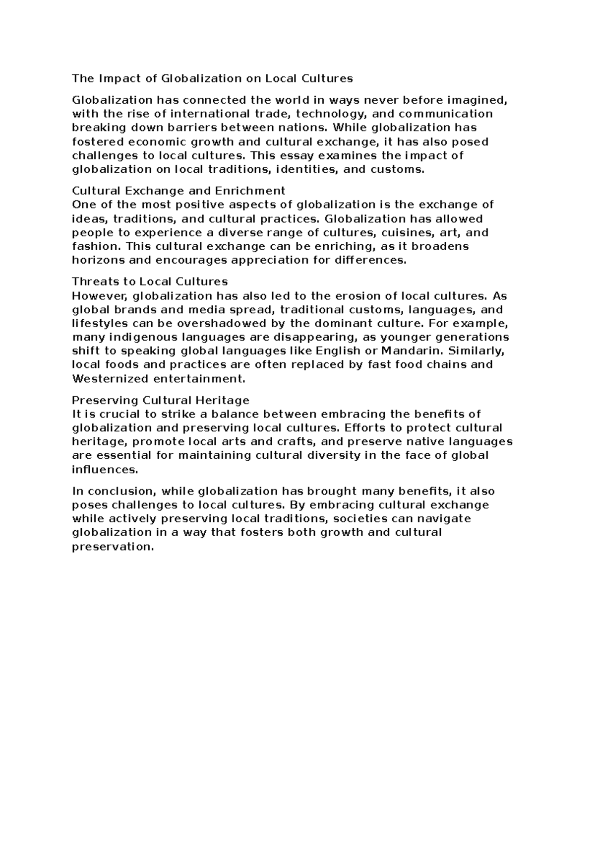 Globalisation - While globalization has fostered economic growth and ...
