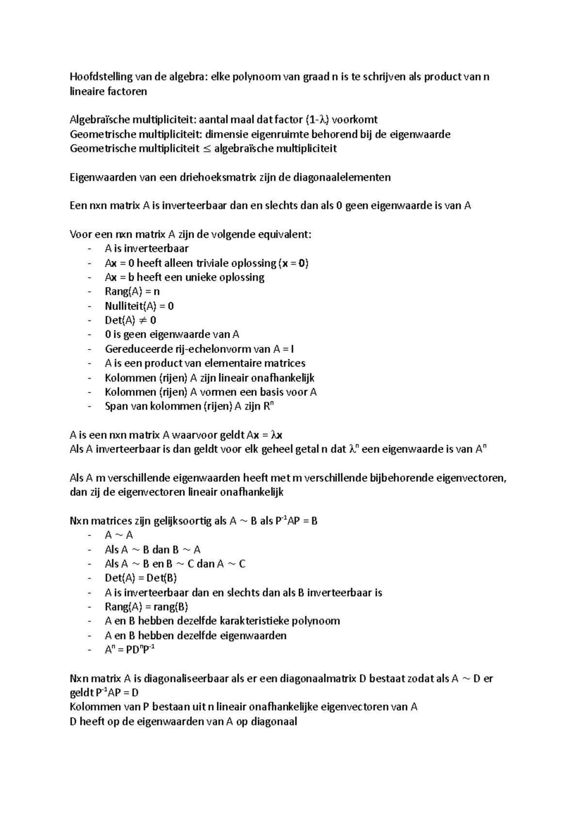 Hoofdstellingen van de Vector Calculus: Eigenschappen en Eigenwaarden ...