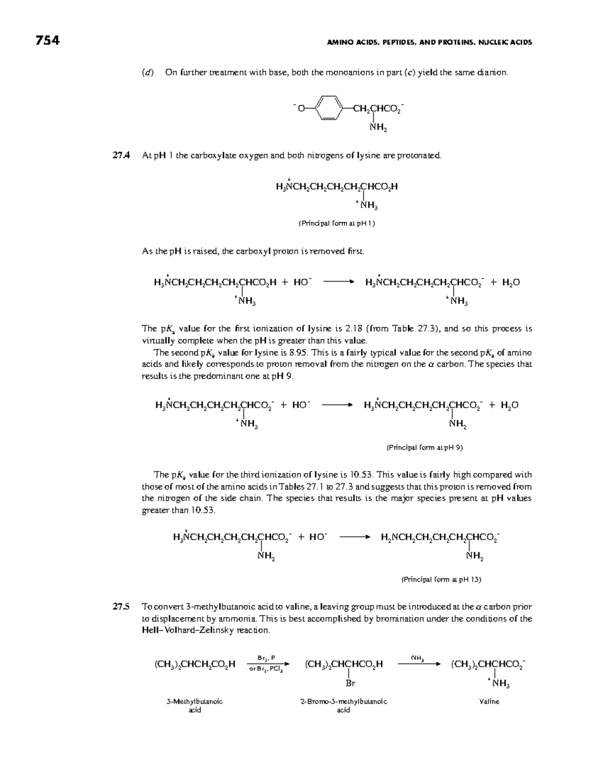 Organic Chemistry 4th Ed: Amino Acids & Proteins (754) Solution Manual ...