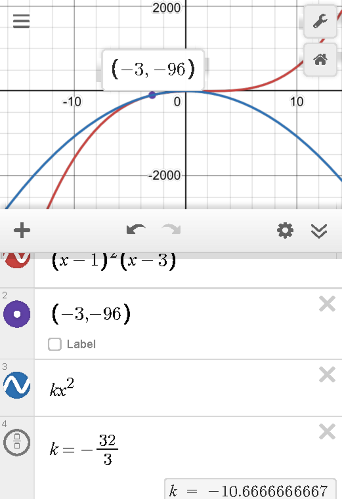 Desmos Graphing Calculator - 2000 s (-3,-96) -10 0 10 -2000 + I I [ (1 ...