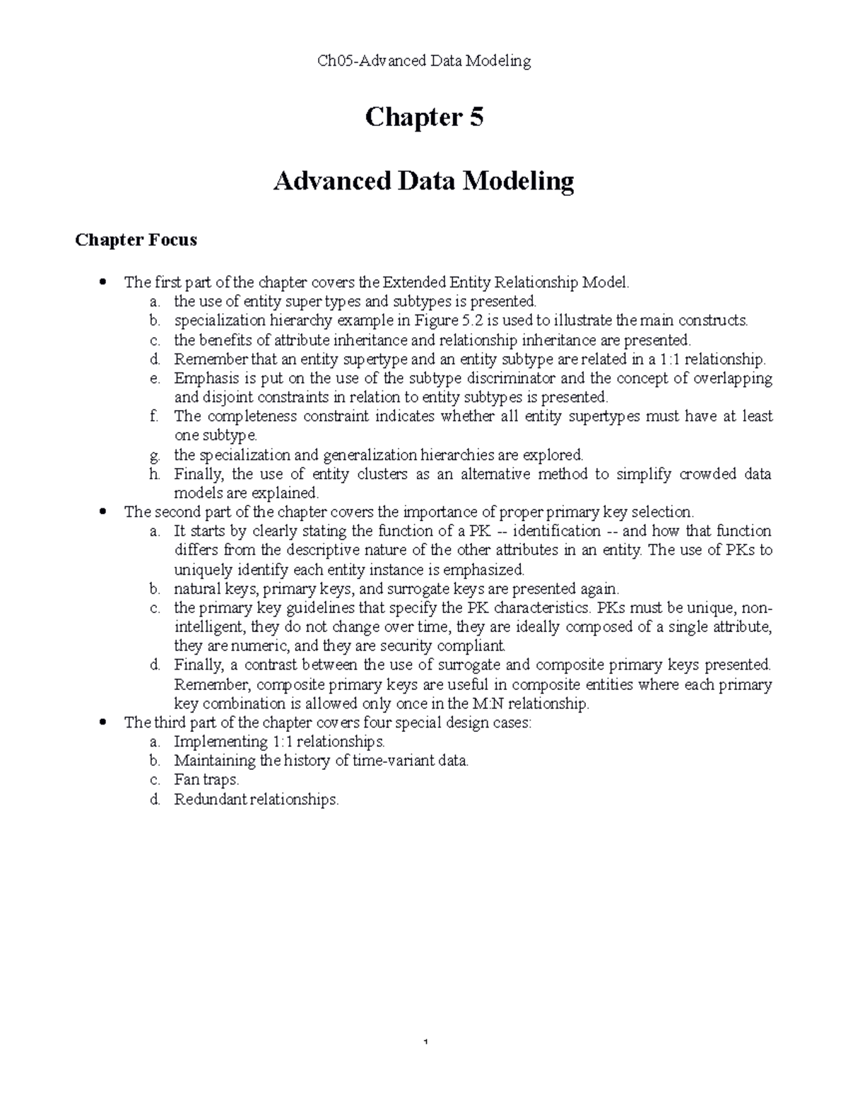 Ch08-Advanced-Data-Modeling Notes - Chapter 5 Advanced Data Modeling ...
