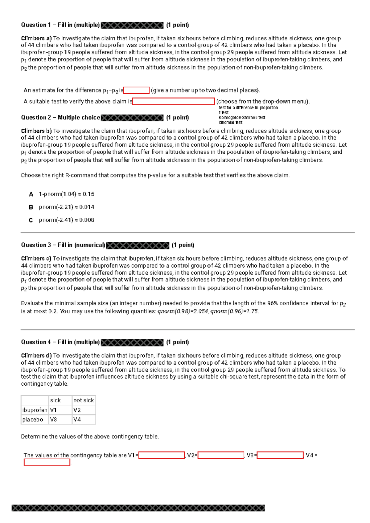 Practice Test EDDA - Oefentoets 2025/2026 on Altitude Sickness ...