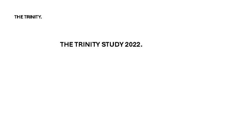 ELD 2022: A Comprehensive Study of the Trinity - Studocu