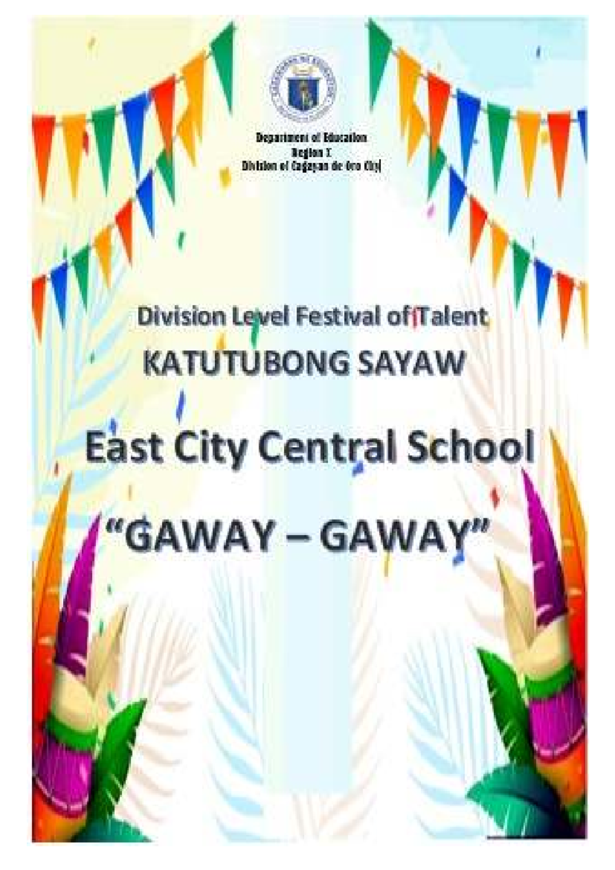 Gaway-Gaway Dance Literature: Costume Illustrations & Steps - Studocu
