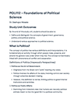 POLI 112 - NWU - Introduction To Political Studies - Studocu