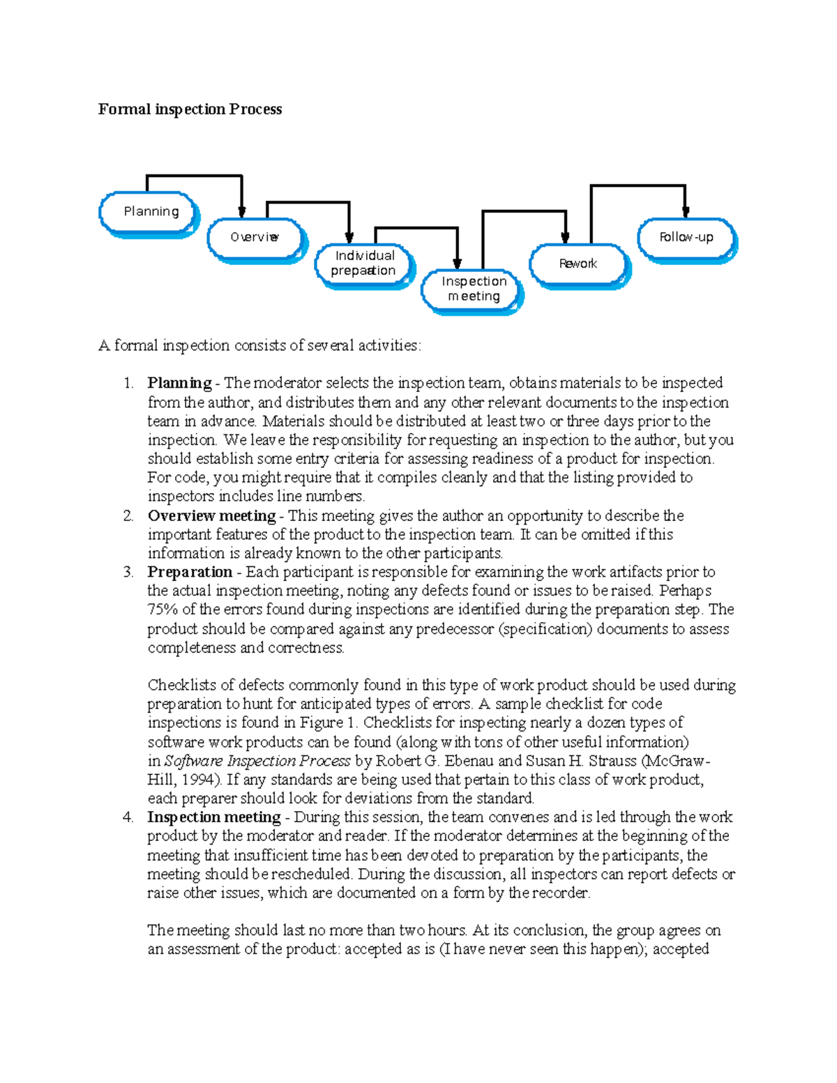 VVI Chapter - important answer with question - Formal inspection ...