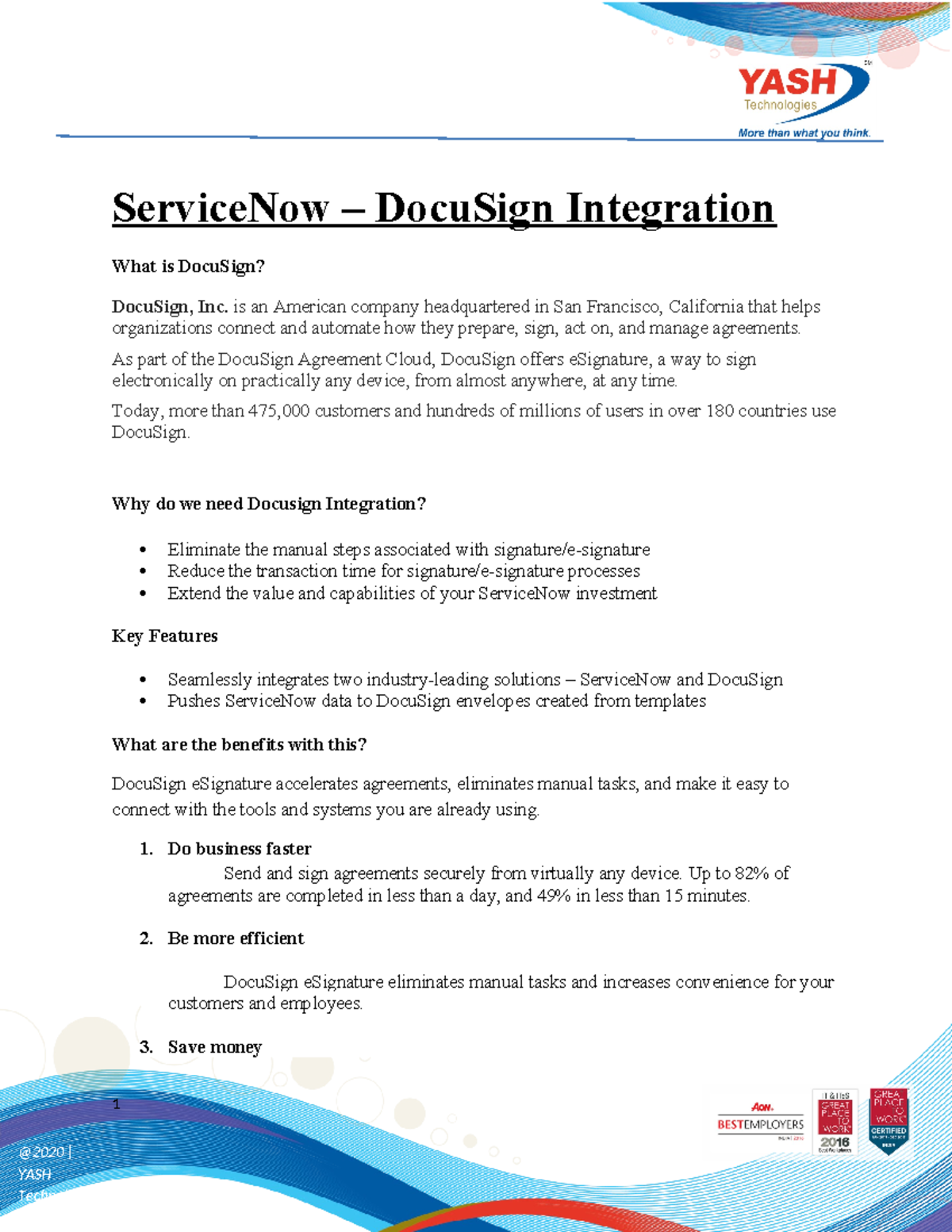 ServiceNow-DocuSign Integration Guide for Automation - Studocu