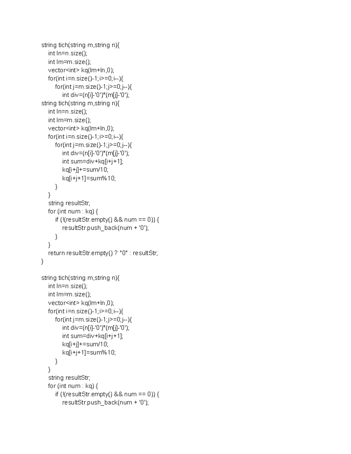 String Multiplication Function in C++: Implementation & Explanation ...