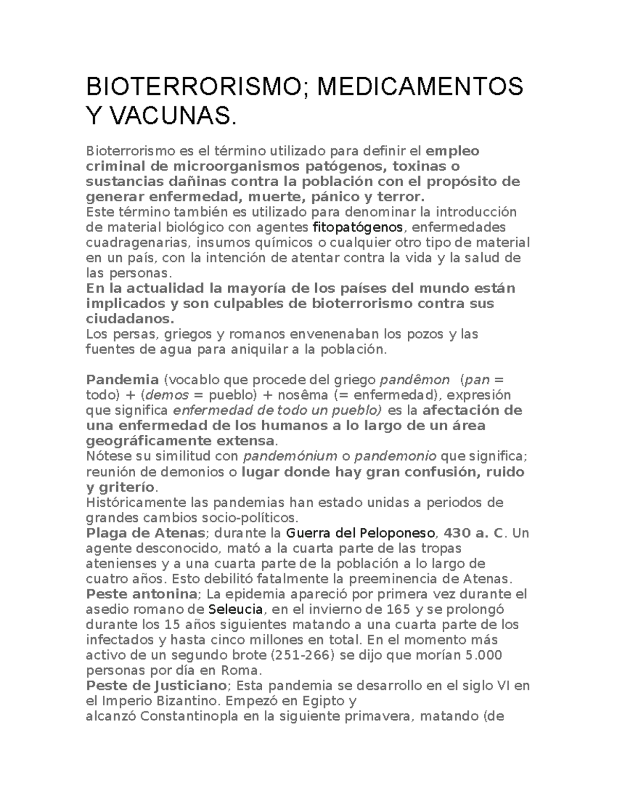Bioterrorismo y Vacunas: Impacto en la Salud Pública y la Historia ...
