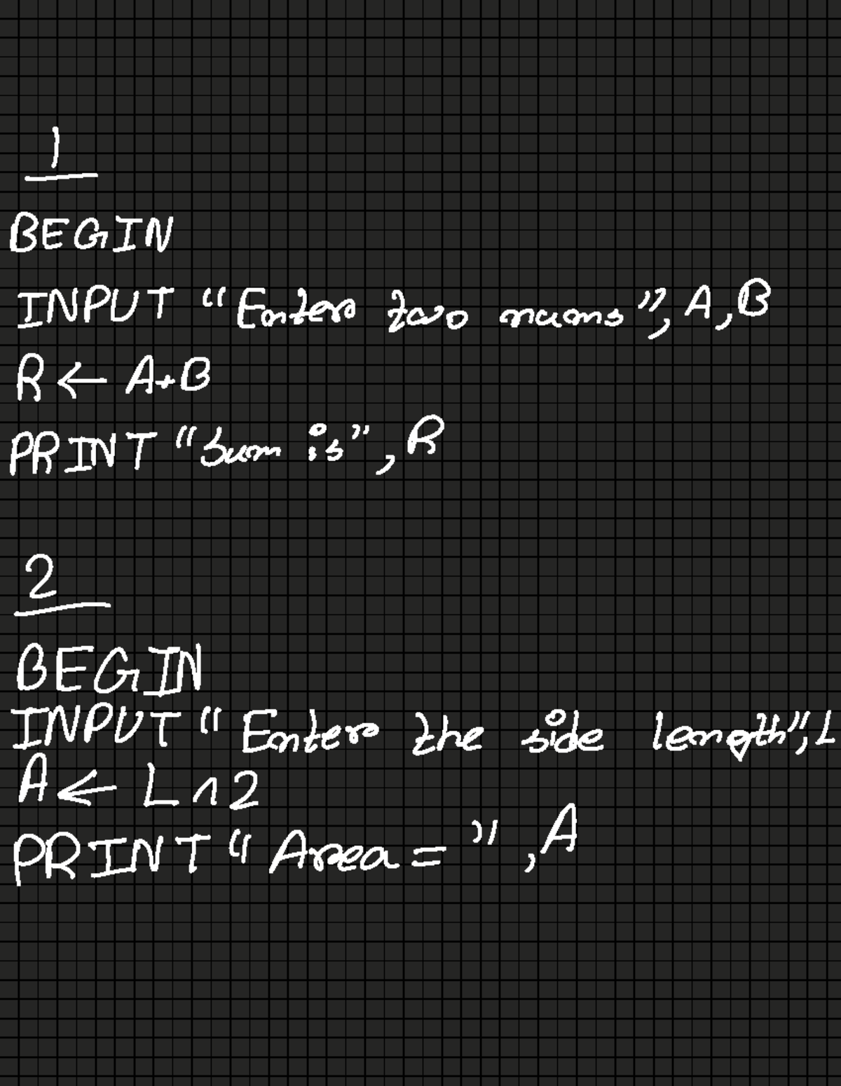 Pseudocode Overview and Examples for Programming Concepts - Studocu
