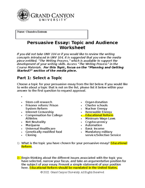 CLE Essay ECE-220 - Advocating for Student Needs Chandra L. Eatmon ...