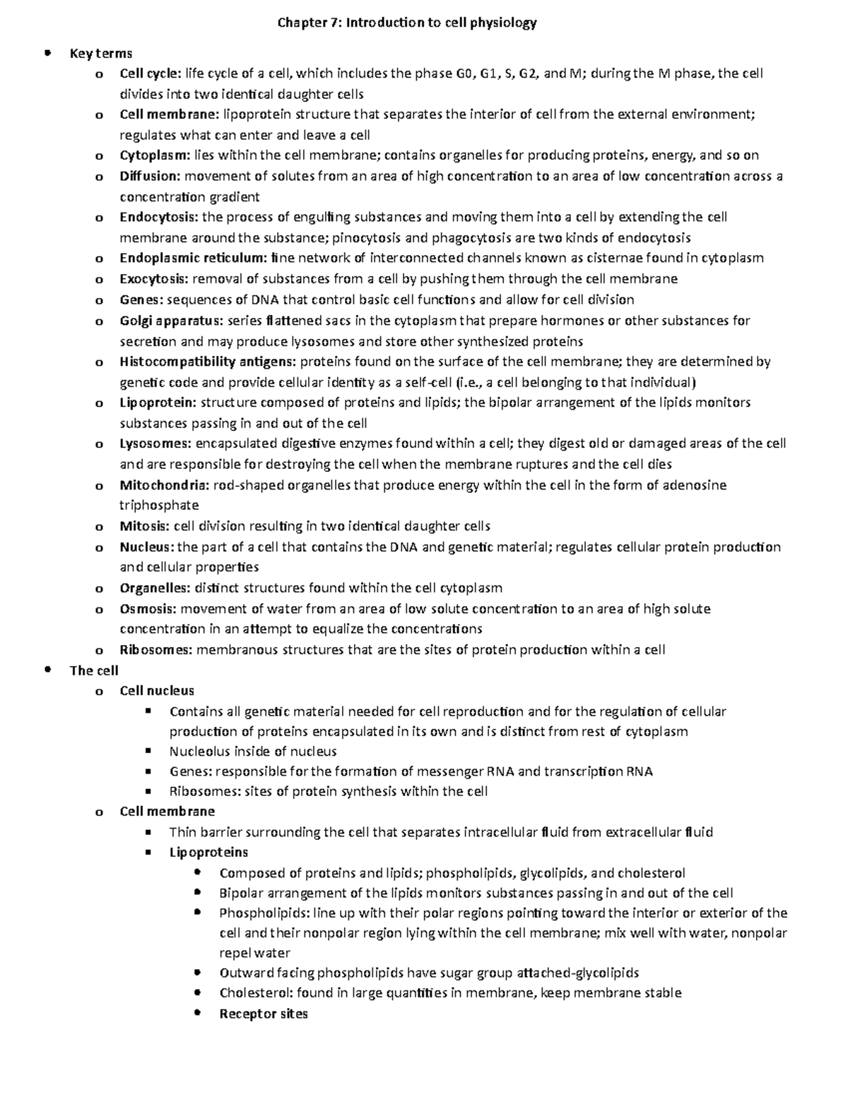 UNIT 2- chapter 7 - Karch: Focus on Pharmacology - Chapter 7 ...