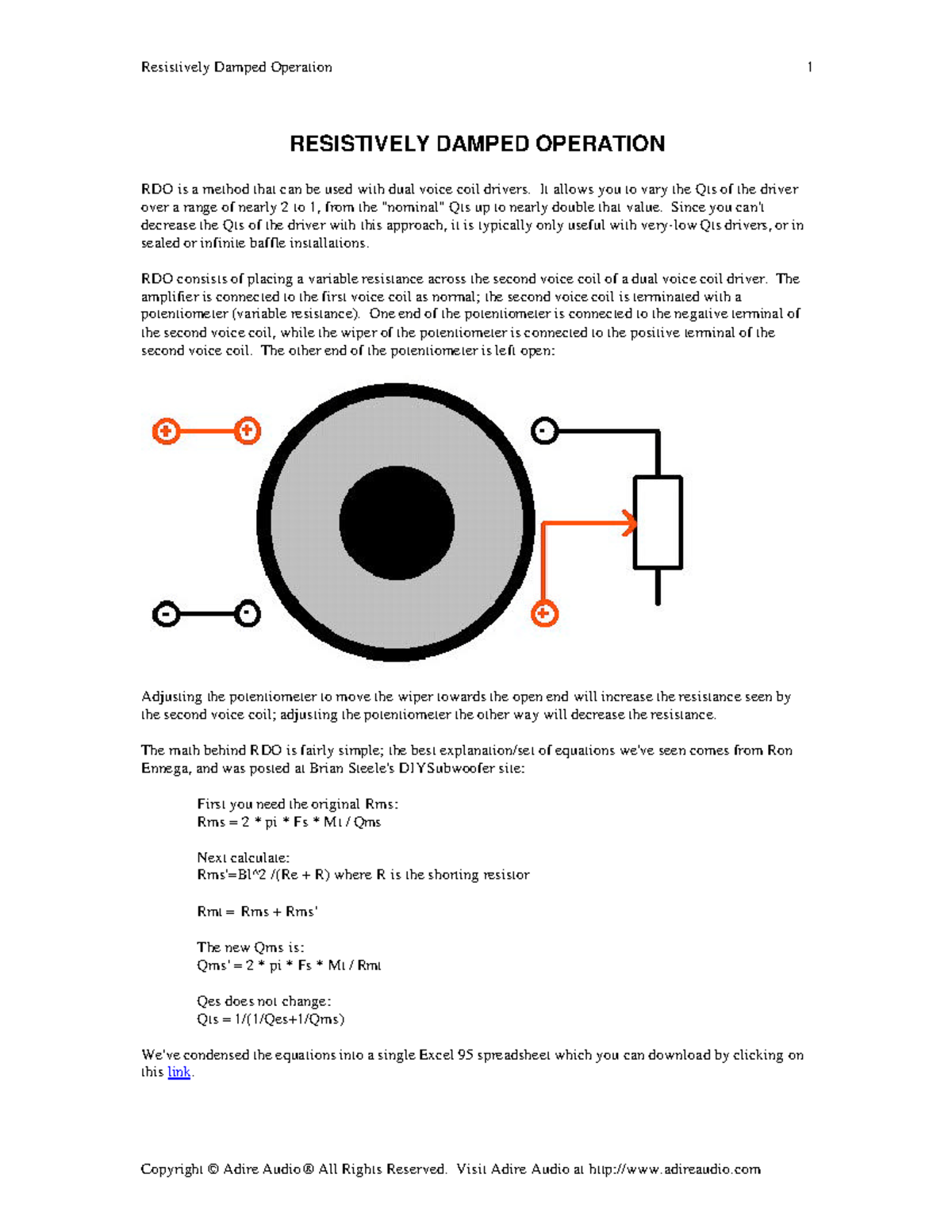Resistively Damped Operation (RDO) Explained: Applications & Effects ...