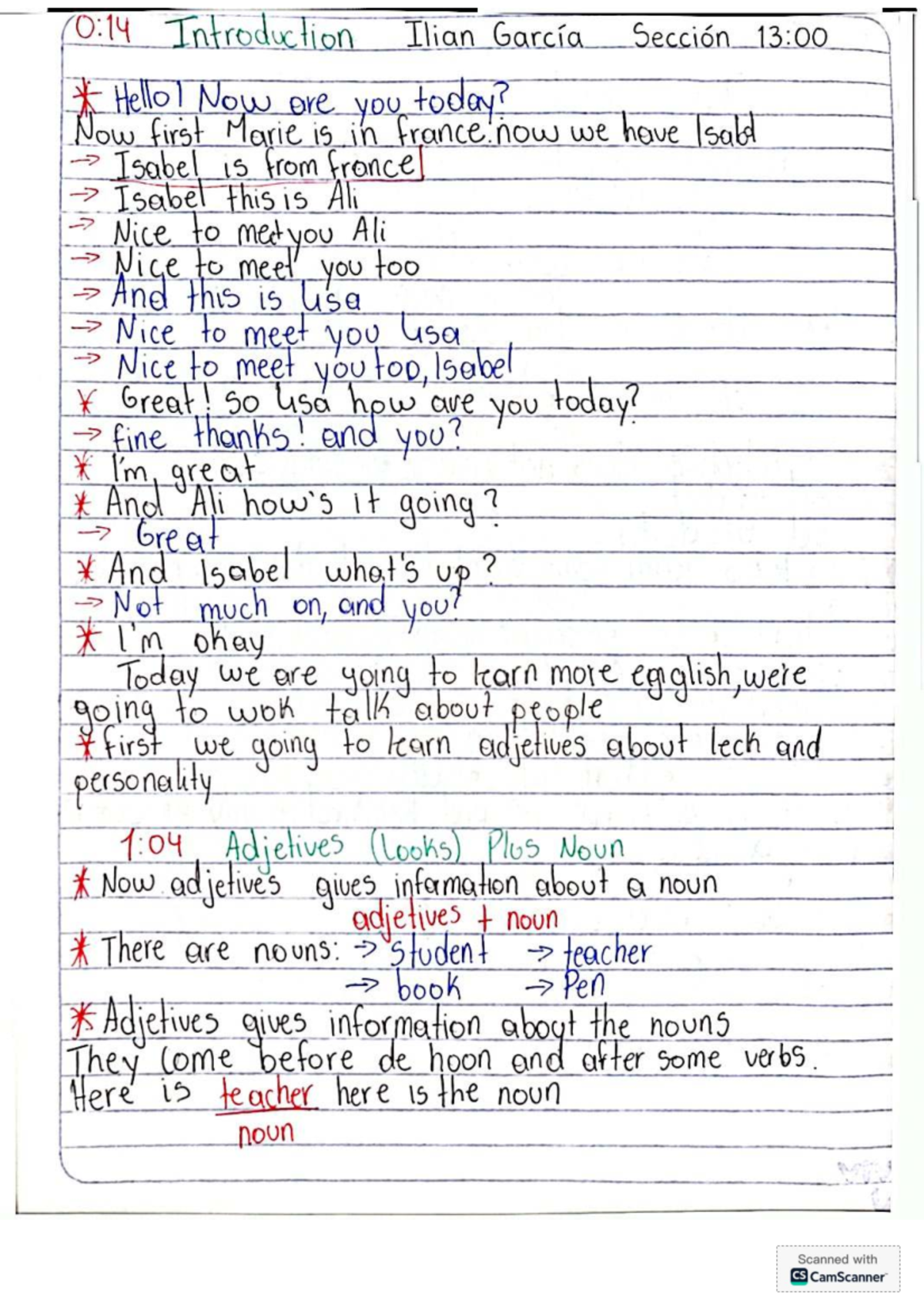 Act10 - Introduction to Adjectives and Pronouns in English - Studocu