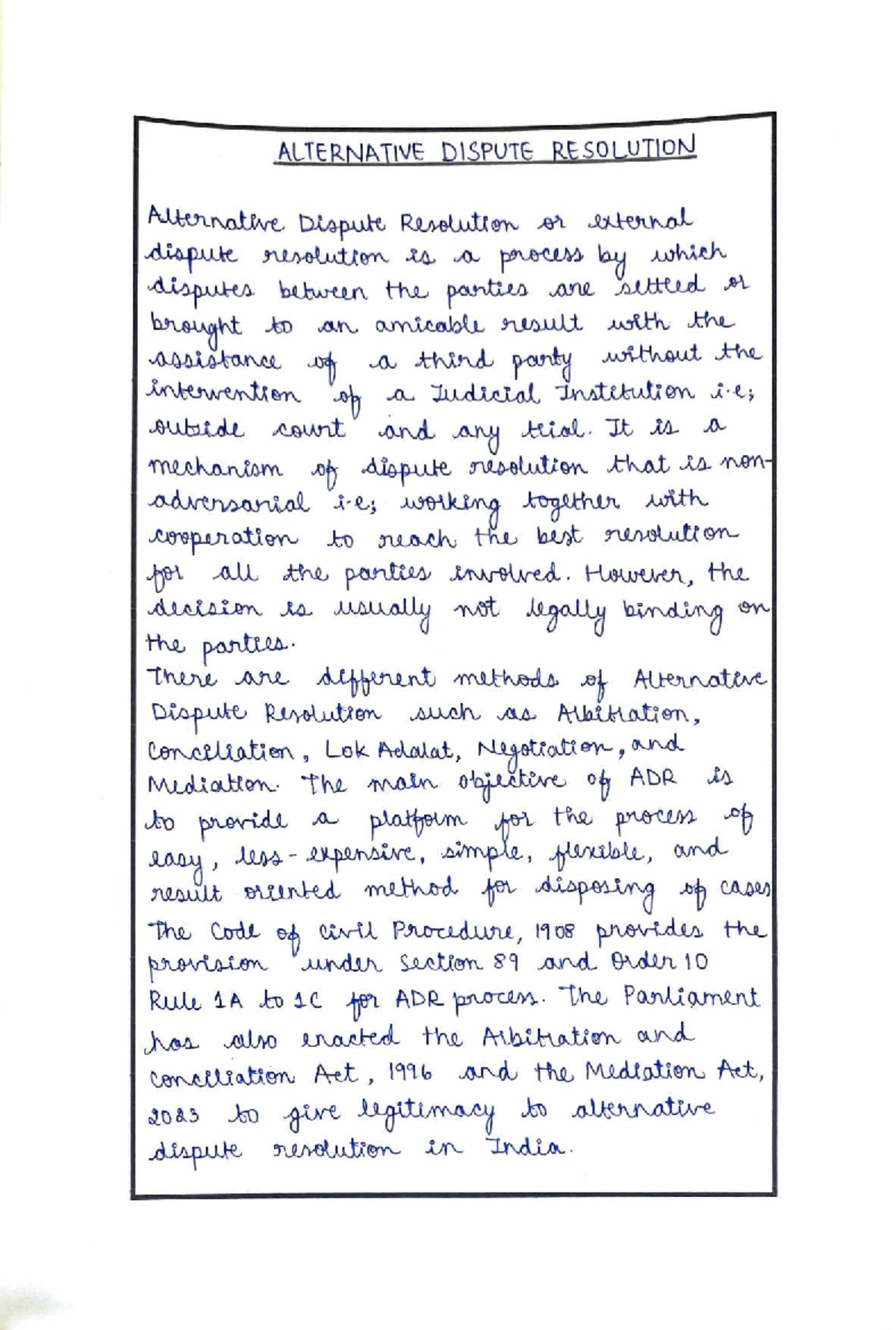Arbitration Simulation: ADR Process and Case Study (Course Code: ADR101 ...