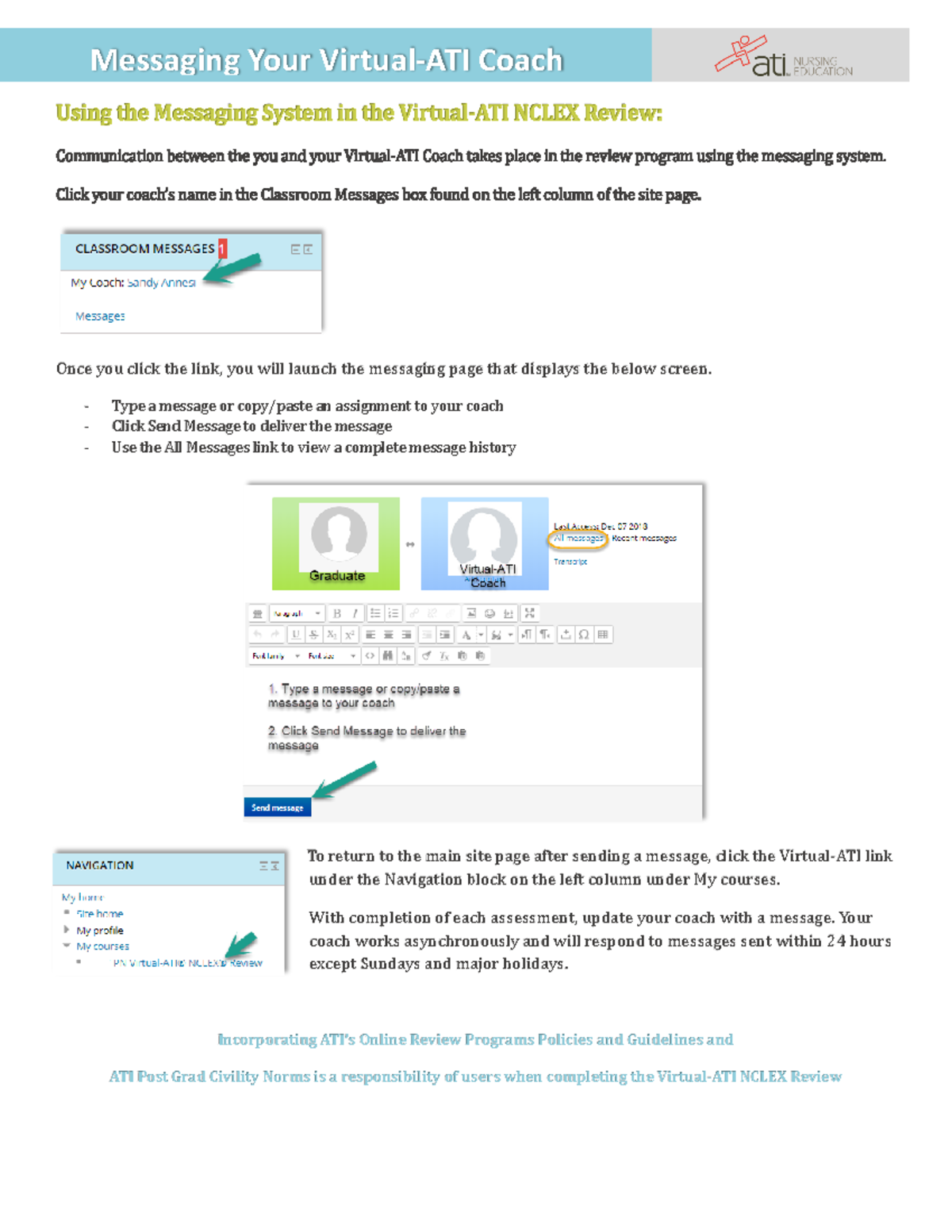 Messaging Your Virtual-ATI Coach Guide - 2019 - Studocu