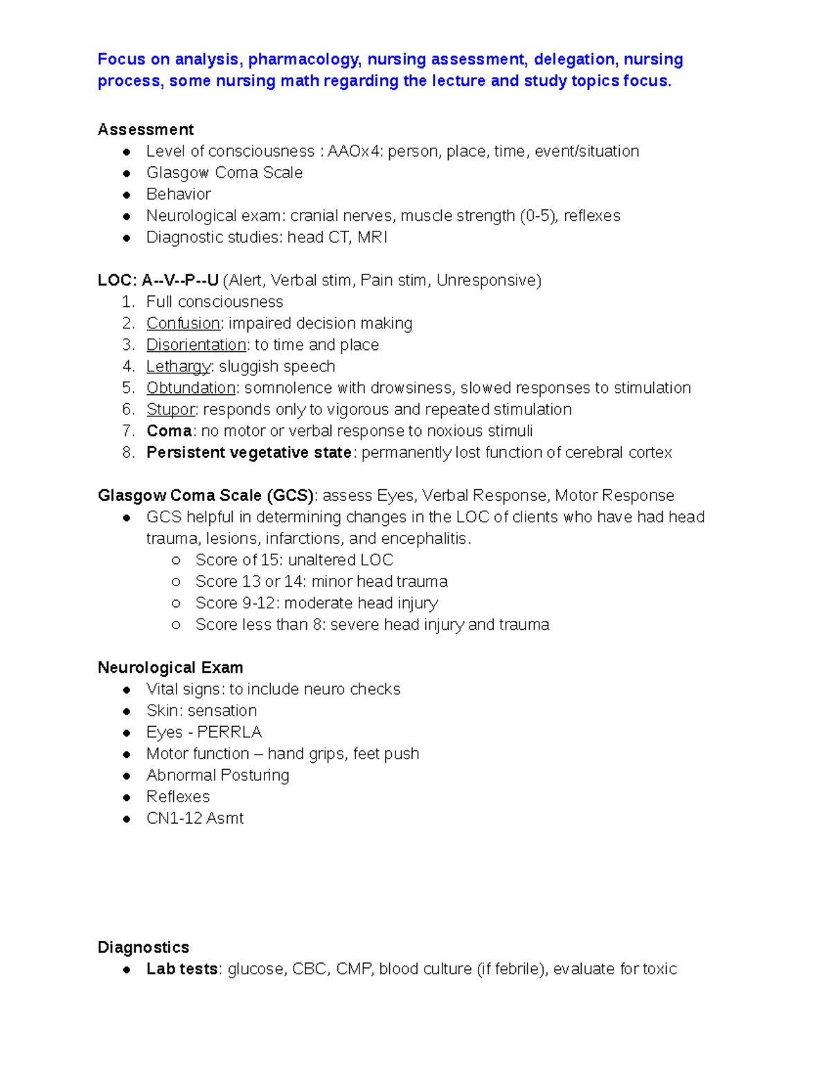 NURSING 101: ER Medications & Emergency Protocols Notes - Studocu